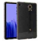 For Samsung Galaxy Tab A7 10.4 2020 T500 Wristband Holder PC Hybrid TPU Soft Tablet Case(Black) - 1