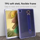 For Samsung Galaxy Tab A8 10.5 2021 X200 Wristband Holder PC Hybrid TPU Soft Tablet Case(Purple) - 2