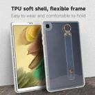 For Samsung Galaxy Tab A9 Wristband Holder PC Hybrid TPU Soft Tablet Case(Transparent) - 2