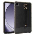 For Samsung Galaxy Tab A9+ Wristband Holder PC Hybrid TPU Soft Tablet Case(Black) - 1
