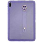 For Samsung Galaxy Tab S9 / S8 / S7 Wristband Holder PC Hybrid TPU Soft Tablet Case(Purple) - 1