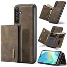 For Samsung Galaxy A16 5G DG.MING M1 Series 3-Fold Multi Card Wallet + Magnetic Phone Case(Coffee) - 1