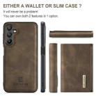For Samsung Galaxy A16 5G DG.MING M1 Series 3-Fold Multi Card Wallet + Magnetic Phone Case(Coffee) - 2