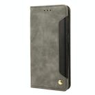 For Redmi 14C Skin Feel Splicing Leather Phone Case(Grey) - 2