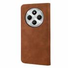 For Redmi 14C Skin Feel Splicing Leather Phone Case(Brown) - 3