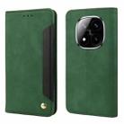 For Redmi Note 14 Pro+ 5G Skin Feel Splicing Leather Phone Case(Green) - 1