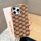 For iPhone 13 Dot Plush TPU Phone Case(Brown) - 2