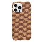 For iPhone 13 Pro Dot Plush TPU Phone Case(Brown) - 1