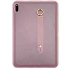 For Honor Pad V6 / V7 10.4 inch Wristband Holder PC Hybrid TPU Soft Tablet Case(Pink) - 1