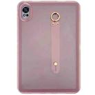 For Huawei MatePad Air 2024 Wristband Holder PC Hybrid TPU Soft Tablet Case(Pink) - 1