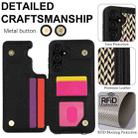 For Samsung Galaxy S23 FE 5G Double Bckle Card Slot Full Coverage Phone Case with Cross-body Strap(Black) - 3