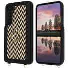 For Samsung Galaxy S24 5G Double Bckle Card Slot Full Coverage Phone Case with Cross-body Strap(Black) - 2