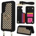 For Samsung Galaxy S24+ 5G Double Bckle Card Slot Full Coverage Phone Case with Cross-body Strap(Black) - 1