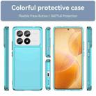 For Redmi K70E Candy Series TPU Phone Case(Transparent Blue) - 2