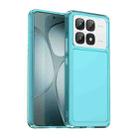 For Redmi K70 Ultra Candy Series TPU Phone Case(Transparent Blue) - 1