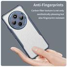 For Redmi 14C 4G Carbon Fiber Texture MagSafe Translucent Phone Case(Blue) - 3