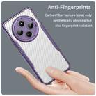 For Redmi 14C 4G Carbon Fiber Texture MagSafe Translucent Phone Case(Purple) - 3