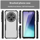 For Redmi 14R Carbon Fiber Texture Translucent Phone Case(Black) - 2