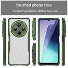 For Redmi 14R Carbon Fiber Texture Translucent Phone Case(Green) - 2