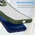 For Redmi 14R Carbon Fiber Texture Translucent Phone Case(Green) - 3