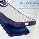 For Redmi 14R Carbon Fiber Texture Translucent Phone Case(Purple) - 3