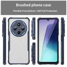 For Redmi A4 5G Carbon Fiber Texture Translucent Phone Case(Blue) - 2