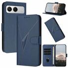 For OnePlus Nord 4 Triangle Pattern Buckle Clasp Leather Phone Case(Royal Blue) - 1