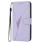 OnePlus Nord CE 5G Triangle Pattern Buckle Clasp Leather Phone Case(Light Purple) - 2