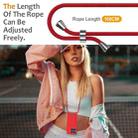 For Motorola Edge 60 Stylus Integrated Card Bag Solid Color Liquid Silicone Phone Case with Lanyard(Red) - 3