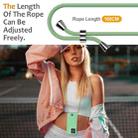 For Motorola Edge 60 Stylus Integrated Card Bag Solid Color Liquid Silicone Phone Case with Lanyard(Green) - 3