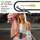 For Motorola Edge 60 Stylus Integrated Card Bag Solid Color Liquid Silicone Phone Case with Lanyard(Black) - 3