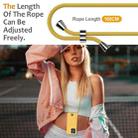 For Motorola Edge 60 Stylus Integrated Card Bag Solid Color Liquid Silicone Phone Case with Lanyard(Yellow) - 3