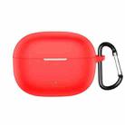 For Realme Buds T200 Lite Wireless Earphone Silicone Protective Case(Red) - 1