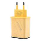 95-A3CL 30W Type-C, 8 Pin, USB-A Mecha Style Multi-Port Fast Charger EU Plug(Yellow) - 3