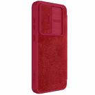 For Samsung Galaxy S24 FE 5G NILLKIN QIN Series Pro Sliding Camera Cover Design Leather Phone Case(Red) - 2