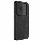 For Samsung Galaxy S24 FE 5G NILLKIN QIN Series Pro Sliding Camera Cover Design Leather Phone Case(Black) - 2
