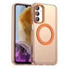 For Samsung Galaxy M15 5G Prime Candy Magsafe PC Hybrid TPU Phone Case(Orange) - 1