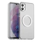 For Samsung Galaxy M05 Candy Magsafe PC Hybrid TPU Phone Case(White) - 1
