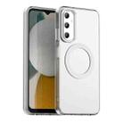 For Samsung Galaxy F14 4G Candy Magsafe PC Hybrid TPU Phone Case(White) - 1