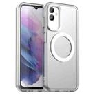 For Samsung Galaxy F14 5G Candy Magsafe PC Hybrid TPU Phone Case(White) - 1