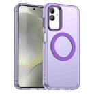 For Samsung Galaxy F14 5G Candy Magsafe PC Hybrid TPU Phone Case(Purple) - 1