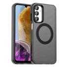 For Samsung Galaxy F55 5G Candy Magsafe PC Hybrid TPU Phone Case(Black) - 1