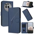 For Nothing Phone 3a Pro Triangle Pattern Buckle Clasp Leather Phone Case(Royal Blue) - 1