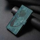 For Samsung Galaxy S25+ 5G Pen Heart Cat Embossed Leather Phone Case(Green) - 2
