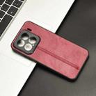 For Xiaomi 15 Cow Pattern Sewing Back Cover Phone Case(Red) - 2