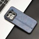 For Xiaomi 15 Cow Pattern Sewing Back Cover Phone Case(Blue) - 2