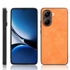 For Xiaomi Poco X7 Pro Cow Pattern Sewing Back Cover Phone Case(Yellow) - 1