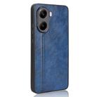 For Xiaomi Poco X7 Pro Cow Pattern Sewing Back Cover Phone Case(Blue) - 3