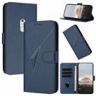 For Fujitsu Arrows Be4 Plus F-41B Triangle Pattern Buckle Clasp Leather Phone Case(Royal Blue) - 1