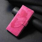 For Redmi A4 5G Pen Heart Cat Embossed Leather Phone Case(Pink) - 2